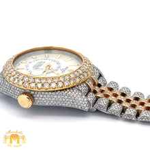 Load image into Gallery viewer, Iced out 42mm Rolex Sky-Dweller Watch with Two-Tone Jubilee Bracelet