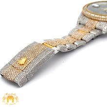Load image into Gallery viewer, Iced out 41mm Rolex Diamond Watch with Two-Tone Oyster Bracelet