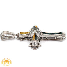 Load image into Gallery viewer, 3.5ct Diamonds and White Gold Cross Pendant with Round Diamonds
