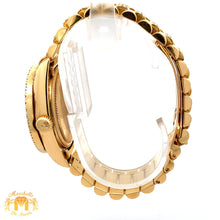 Load image into Gallery viewer, 36mm 18k Yellow Gold Rolex Day-Date Diamond Watch (quick-set)