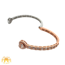 Load image into Gallery viewer, 4 piece deal: Full factory 28mm Rolex Diamond Watch with Two-Tone Jubilee Band + Two-Tone: Rose & White Gold Twin Heart Bracelet + Gift Gold & Diamond Earrings + Gift