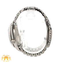 Load image into Gallery viewer, 36mm Rolex Diamond Watch with Stainless Steel Jubilee Bracelet