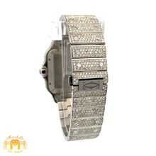 Load image into Gallery viewer, 3 piece deal: 40mm Iced out Cartier Watch + Diamond Earrings + Gift from Marchello the Jeweler