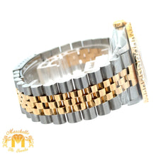 Load image into Gallery viewer, 36mm Rolex Diamond Watch with Two-Tone Jubilee Bracelet (Pink mother of pearl diamond dial)