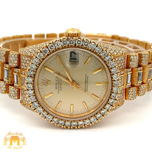 Load image into Gallery viewer, Iced out 31mm Rolex Presidential Watch with Baguettes and Round Diamonds