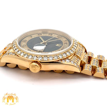 Load image into Gallery viewer, Iced out 36mm 18k gold Rolex Presidential Watch (quick-set)