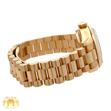 Load image into Gallery viewer, Full factory 26mm 18k gold Ladies` Rolex Presidential Watch with diamond dial (year: 2013, Rolex papers/cards)(Model number: 179178)