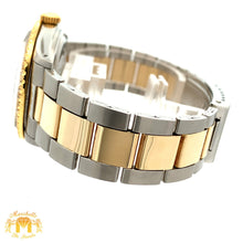 Load image into Gallery viewer, 36mm Rolex Watch with Two-Tone Oyster Bracelet (green dial with diamond Arabic numerals)
