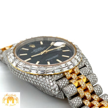 Load image into Gallery viewer, Iced out 41mm Rolex Datejust Watch with Two-tone Jubilee Bracelet