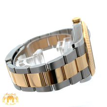 Load image into Gallery viewer, 41mm Rolex Watch with Two-Tone Oyster Bracelet (fluted bezel, black dial)