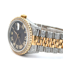 Load image into Gallery viewer, Model: 16030 36mm Rolex Datejust Two-Tone Jubilee Band + White Gold & Diamond Square Shape Bangle + Diamond and Gold Earrings Set+ Gift from Marchello the Jeweler (choose your color)