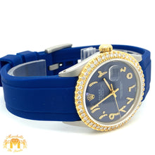 Load image into Gallery viewer, 36mm Rolex Datejust Watch with Rubber Band (choose your color)