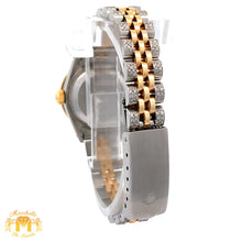 Load image into Gallery viewer, 26mm Ladies`Rolex Watch with Two-Tone Jubilee Diamond Bracelet (factory diamond dial, custom diamond bezel)