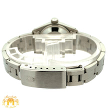 Load image into Gallery viewer, 26mm Ladies`Rolex Watch with Stainless Steel Oyster Bracelet (blue mother of pearl (MOP) diamond dial, smooth bezel)