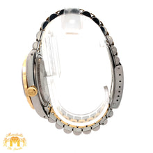 Load image into Gallery viewer, 36mm Rolex Datejust Watch with Two-Tone Jubilee Bracelet (red dial with diamond Roman numerals)