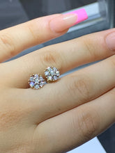 Load image into Gallery viewer, 4 piece deal: 41mm Iced out 18k Gold Rolex Watch with Two-Tone Jubilee Bracelet +  Two-tone Gold Twin Squares Cuff Diamond Bracelet + Flower Diamond Earrings Set + Gift from Marchello the Jeweler