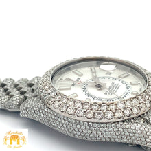 Load image into Gallery viewer, Iced out 42mm Rolex Sky-Dweller Watch with Stainless Steel Jubilee Bracelet
