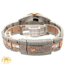Load image into Gallery viewer, 36mm Iced out Rolex Datejust Watch with Two-Tone Oyster Bracelet