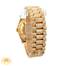 Load image into Gallery viewer, Iced out 36mm 18k gold Rolex Presidential Watch (quick-set)