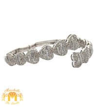 Load image into Gallery viewer, 4 piece deal: 24mm Ladies` Rolex Watch with Stainless Steel Oyster Bracelet + White Gold and Diamond Heart Shape Bracelet