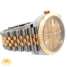 Load image into Gallery viewer, 41mm Rolex Watch with Two-Tone Jubilee Bracelet (fluted bezel, champagne dial)