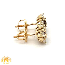 Load image into Gallery viewer, 4 piece deal: Gold and Diamond Cross Pendant + Martini Gold&Diamond Tennis Chain + Complimentary gold&diamond Earrings Set+ Gift from Marchello the Jeweler