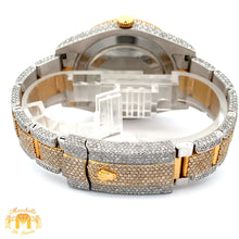 Load image into Gallery viewer, Iced out 41mm Rolex Diamond Watch with Two-Tone Oyster Bracelet