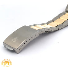 Load image into Gallery viewer, 36mm Rolex Watch with Two-Tone Oyster Bracelet (green dial with diamond Arabic numerals)