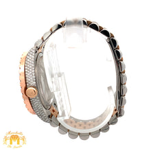Load image into Gallery viewer, 36mm Iced out Rolex Datejust Watch with Two-Tone Jubilee bracelet