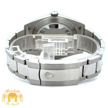 Load image into Gallery viewer, 41mm Rolex Watch with Stainless Steel Oyster Bracelet (Rolex papers, white dial, fluted bezel) (Model number: 126334)