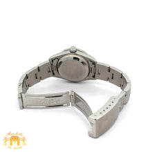 Load image into Gallery viewer, 24mm Ladies` Rolex Watch with Stainless Steel Oyster Bracelet (diamond bezel, white dial)