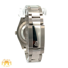Load image into Gallery viewer, 41mm Rolex Watch with Stainless Steel Bracelet (fluted bezel, grey dial with Roman numerals)