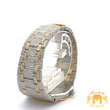 Load image into Gallery viewer, 33mm Iced out Audemars Piguet (AP) Watch with Two-Tone: gold and stainless steel Bracelet (Model: 4092)