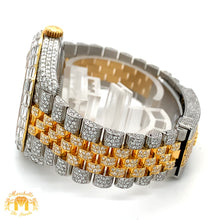 Load image into Gallery viewer, Iced out 41mm Rolex Datejust Watch with Two-tone Jubilee Bracelet