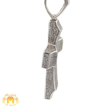 Load image into Gallery viewer, 4ct Diamonds and White Gold Cross Pendant with Round Diamonds