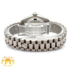 Load image into Gallery viewer, 26mm Rolex Datejust Platinum Diamond Watch (Mother of pearl (MOP) diamond dial, diamond bezel) (Rolex papers)