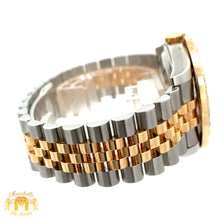 Load image into Gallery viewer, 36mm Rolex Datejust Watch with Two-Tone Jubilee Bracelet (extra large custom diamond bezel)