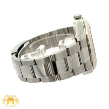 Load image into Gallery viewer, 41mm Rolex Watch with Stainless Steel Bracelet (fluted bezel, grey dial with Roman numerals)