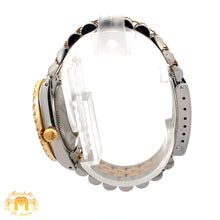 Load image into Gallery viewer, 31mm Rolex Diamond Watch with Two-Tone Jubilee Bracelet (factory diamond dial, custom diamond bezel)
