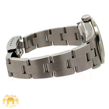 Load image into Gallery viewer, 24mm Ladies` Rolex Watch with Stainless Steel Oyster Bracelet (diamond bezel, white dial)