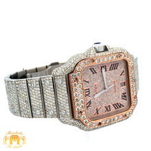 Load image into Gallery viewer, 3 piece deal: 40mm Iced out Cartier Watch + Diamond Earrings + Gift from Marchello the Jeweler