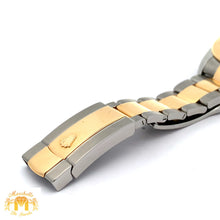 Load image into Gallery viewer, 41mm Rolex Watch with Two-Tone Oyster Bracelet (fluted bezel, black dial)
