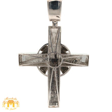 Load image into Gallery viewer, 5ct Diamond 14k White Gold Cross Pendant with Round Diamonds