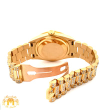 Load image into Gallery viewer, Iced out 36mm 18k gold Rolex Presidential Watch (quick-set)