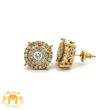 Load image into Gallery viewer, 4 piece deal: 36mm 18k Gold Presidential Rolex Diamond Watch (XL Bezel measures 40mm) + 3.40ct diamonds 14k Gold Men`s Ring + 14k Gold and Diamond Earrings + Gift from MTJ