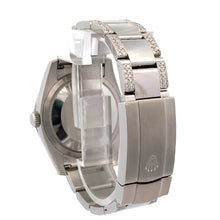 Load image into Gallery viewer, 36mm Rolex Watch with Stainless Steel Oyster Diamond Bracelet (royal blue dial, diamond bezel)