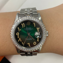 Load image into Gallery viewer, 36mm Rolex Diamond Watch with Stainless Steel Jubilee Bracelet