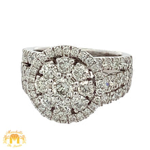 Load image into Gallery viewer, 4 piece deal: Full Factory 42mm Rolex Sky-Dweller Watch with Stainless Steel Oyster Band + 3ct Diamond & White Gold Ring + White Gold & Diamond Flower Earrings + Gift