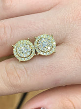 Load image into Gallery viewer, 4 piece deal: 36mm 18k Gold Presidential Rolex Diamond Watch (XL Bezel measures 40mm) + 3.40ct diamonds 14k Gold Men`s Ring + 14k Gold and Diamond Earrings + Gift from MTJ
