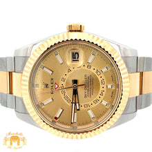 Load image into Gallery viewer, 42mm Rolex Sky-Dweller Watch with Two-Tone Oyster Bracelet (fluted bezel, Rolex papers)